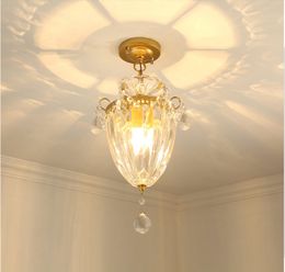 Moderne Lamp Luxe Kleine Crystal Plafond Kroonluchter Woonkamer Veranda Corridor Aisle Light Balkon Dining Room Study Lighting