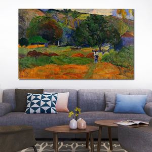 Moderne Paysage Toile Mur Art Vallée Paysage Paul Gauguin Peintures À La Main De Haute Qualité
