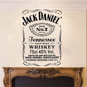 Moderne grote piekspringen pub whisky muur sticker bar keuken drink wijn citaat garage bar man cave muur sticker vinyl 220510