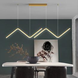 Chandelier de plafond LED moderne pour table à manger de salle à manger de cuisine Bar pendentif éclairage suspension conception luminaires luminaires