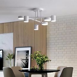 Lámpara de lámpara de techo LED moderna lámpara de hierro para el hogar interior iluminación colgante decorativa de la sala de estar del dormitorio comedor del comedor