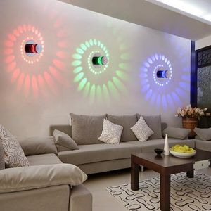 Plafonnier LED moderne 3W RGB appliques murales pour galerie d'art décoration lampe de balcon avant porche lumières couloirs luminaire