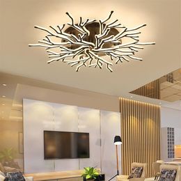 Modern LED -plafondlicht Antler kroonluchter verlichting acryl plafond lamp voor woonkamer hoofdkamer slaapkamer285i