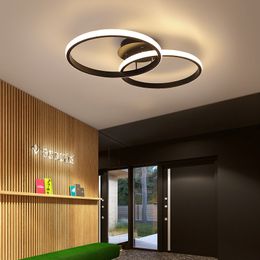 Plafond LED moderne lustre de la lumière de la chambre à coucher lampes de plafond à LED intérieures salon salle à manger cuisine luminaire lustres