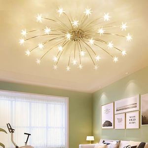 Modern Led plafondlicht ijsbloemglas slaapkamer keuken kinderen kamer plafondlamp ontwerper verlichting armaturen