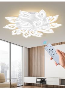 Moderne LED -plafondlichten kroonluchter met afstandsbediening voor woonkamer decoratie interieur verlichting plafondlamp