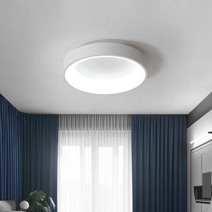 Plafond moderne à LEDs luminaires creux chambre cercle salon noir lustres lampe avec télécommande étude 3 couleurs 0209