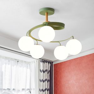 Moderne LED Plafondverlichting Gras Lampenkap voor Woonkamer Slaapkamer Wit Zwart Grijs Aluminium Boby Indoor Plafond Lamp Flush Mount