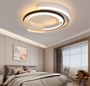 Moderne LED-plafondverlichting Woonkamer Slaapkamer Luster de Plafond Moderne Luminaire Plafonnier Wit Zwart LED Plafondlamp Myy