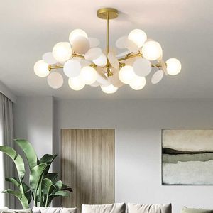 Moderne LED -plafond hanger kleurrijke tak hanglamp verlichting armatuur woondecoratie slaapkamer lichten ophanging 0209
