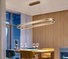 Moderne LED Kroonluchter Zwart Goud Wit LED Kroonluchter Verlichting voor Woonkamer Eetkamer Keuken Cirkel Ring Cafe Hanglamp