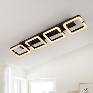 Moderne LED kroonluchter plafondaansteker voor woonkamer bed kamer lamparas techo verlichting armatuur AC 110-240 V koffiekant
