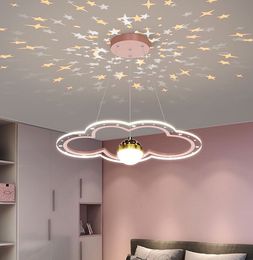 Lustre LED moderne pour chambre d'enfant salle d'étude nuage fleur forme éclairage intérieur lampe Lustre luminaires ciel étoilé décor goutte