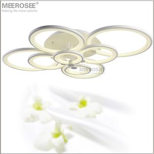 Modern LED Kroonluchter Licht armatuur Wit Acryl 90-260V 4000K LED-Ring Plafond Lamp voor Living Room Flush Monted Lamparas de TE315i