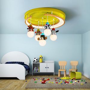 Modern Led kroonluchters decoratieve babyjongen meisje slaapkamer boven het hoofd hangende armaturen kinderlichten voor kinderkamer kroonluchter lamp