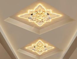 Moderne LED Crystal Butterfly plafondlampen woonkamer Spotlight Corridor Pad Lamp Creatieve veranda Entrance Lighting7622650