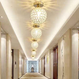 Moderne LED Crystal Plafondlamp voor Thuis Entrance Trap Aisle Corridor Woondecoratie Lamp