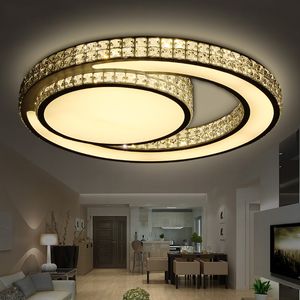 Gratis Verzending Moderne LED Crystal Plafondlamp voor Woonkamer Slaapkamer Hallway Eetkamer 90-260V LED-glans Cristal Lamp voor thuisverlichting