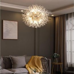 Lustre LED suspendu en cristal au design moderne, luminaire décoratif d'intérieur, luminaire décoratif d'intérieur, idéal pour un salon ou une salle à manger, 286o