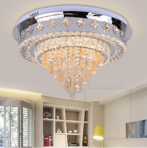 Lustre en cristal LED moderne simple plafonnier en cristal chambre lampes suspendues salon lampes suspendues éclairage en gros