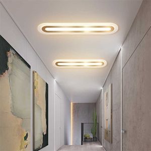 Modern Led Light Cloakroom Aisle Lamp Corridor Plafondlampen voor balkonlampen woonkamer verlichting eenvoudige glans 0209