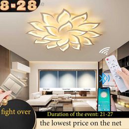 Moderne LED woonkamer plafondlamp slaapkamer plafondlamp eetkamer kroonluchter dimmen licht hotel interieur verlichtingsarmaturen HKD230825