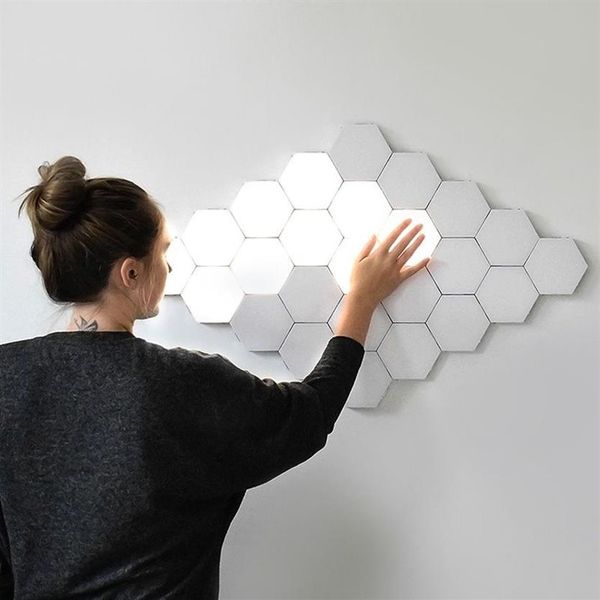 Lámpara LED moderna de noche, iluminación sensible Modular Hel Touch, decoración del hogar, luces magnéticas para mesita de noche, luces para niños 201028210v