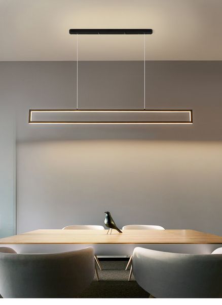 Lampes suspendues LED modernes pour salle à manger bureau étude cuisine Badroom maison plafond suspension lampe télécommande conception suspension