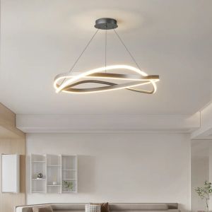 Modern LED hanglampje voor het levende eetkamer slaapkamer hotel hangende kroonluchter indoor home decoratie verlichtingsarmatuur glans