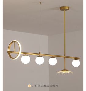 Moderne LED Hanglamp Goud Voor Eetkamer Slaapkamer Keuken Kroonluchter Lamp Bar Cafe Creativiteit Luster Indoor Plafond Armatuur