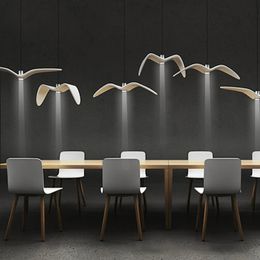 Pendante LED moderne Light Indoor Chandeliers Lighting Bird Bird Bird pour le salon Bar Bar Assiette Plafond Dessing Light