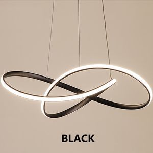 Modern LED Pendant Light Nordic Style Hanging Lamp Simple Musical Note Curved Light For Bedroom Kitchen Lighting Fixtures