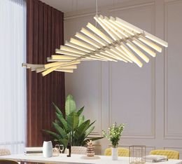 Lampe suspendue au design nordique moderne, luminaire décoratif d'intérieur, idéal pour un bureau, un salon, une salle à manger, un Bar ou un Bar, LED, pendentif LED