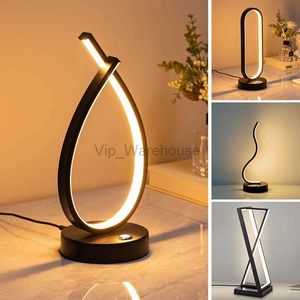 Moderne LED Lampe de Table Tactile Swith Lumière Pour Salon Chambre Chevet Étude Eye Protect Bureau Decora Ambient Luminaria Bureau Nuit HKD230807