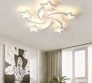 Moderne LED's ster kroonluchter plafondlampen lichten voor levende studie kinderen kamer slaapkamer decor lustres ontwerp huislamp