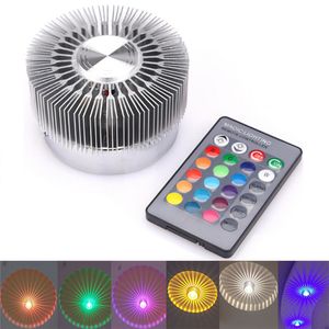 Moderne Led Surface Monté Mur Lampes Télécommande Coloré Downlight Spot Lumière Pour Salon Couloir Bar KTV Party lumières