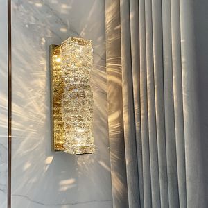 Moderne licht luxe woondecoratie kristal glas wandkandelaar lamp woonkamer slaapkamer studiekast binnen LED-verlichting