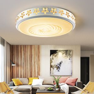 Salon moderne Restaurant LED plafonniers chambre ronde lampes de décoration de la maison balcon allée lampe