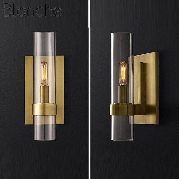 Appliques murales de luxe modernes abat-jour en verre lampes murales noires dorées pour chambre à coucher chevet salon restaurant luminaires Led Sconces3125