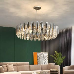 Moderne luxe kristallen kroonluchter glazen hanglampje woning decor woonkamer hangende lampen