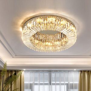 Moderne luxe kristallen woonkamer plafondlamp slaapkamer eetkamer led-ring plafondlamp binnenverlichting woondecoratie lampen