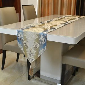 Moderne Luxe Europese Minimalistische Jacqurard Tafelloper voor Salontafel Placemat Decoratie Tafelkleed 32 cm x 180 cm243f