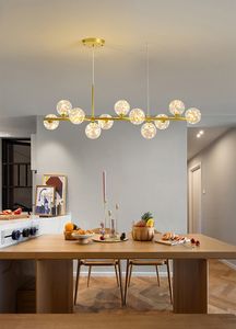 Lámpara colgante con bola de cristal mágica moderna, iluminación de araña G9, lámparas colgantes minimalistas nórdicas para sala de estar y comedor
