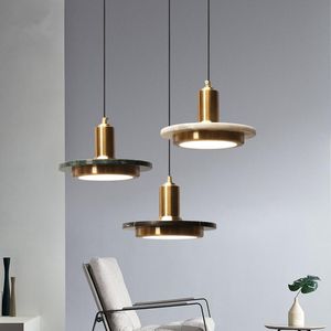 Moderne Marbre LED Pendentif Lumières Pour Salle À Manger Intérieur Maison Cuisine Suspension Lampe Luminaire Bar Restaurant Décor Lustre Luminaires Lampes