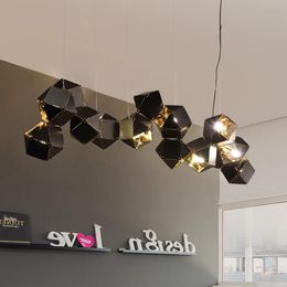 Moderne metalen creatieve hanglamp voor woonkamer eetkamer cirkelvormige ontwerp opknoping lampen woondecoratie verlichtingsarmaturen