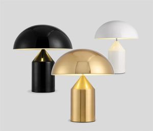 Lampe de bureau moderne en forme de champignon en métal, réplique de lampe de Table design italien pour chambre à coucher, lampes de Table en fer, lampe de table décorative LED 9373699