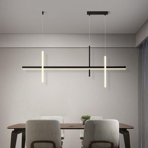 Minimalisme moderne LED Pendent lampe pour salle à manger Cuisine Bar salon Living Bedroom Art Design Chandelier Home Decor luminaire