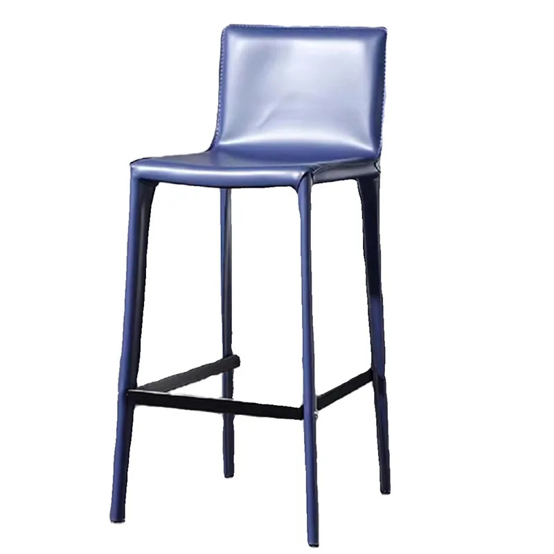 Modern minimalistisk barstol Barstolskräp fyrkantig ben rund barstol fåfänga vattentäta Sillas para komedor hemmöbler