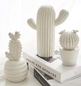 Moderne minimalistische keramische cactus ingemaakte tv kast wijnkast decoratie ornamenten creatieve thuis woonkamer kleine meubels