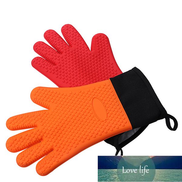 Guantes de aislamiento térmico minimalistas modernos Clásicos más algodón engrosado Guantes para horno de microondas antideslizantes Guantes de cocina para hornear Precio de fábrica Diseño experto Calidad